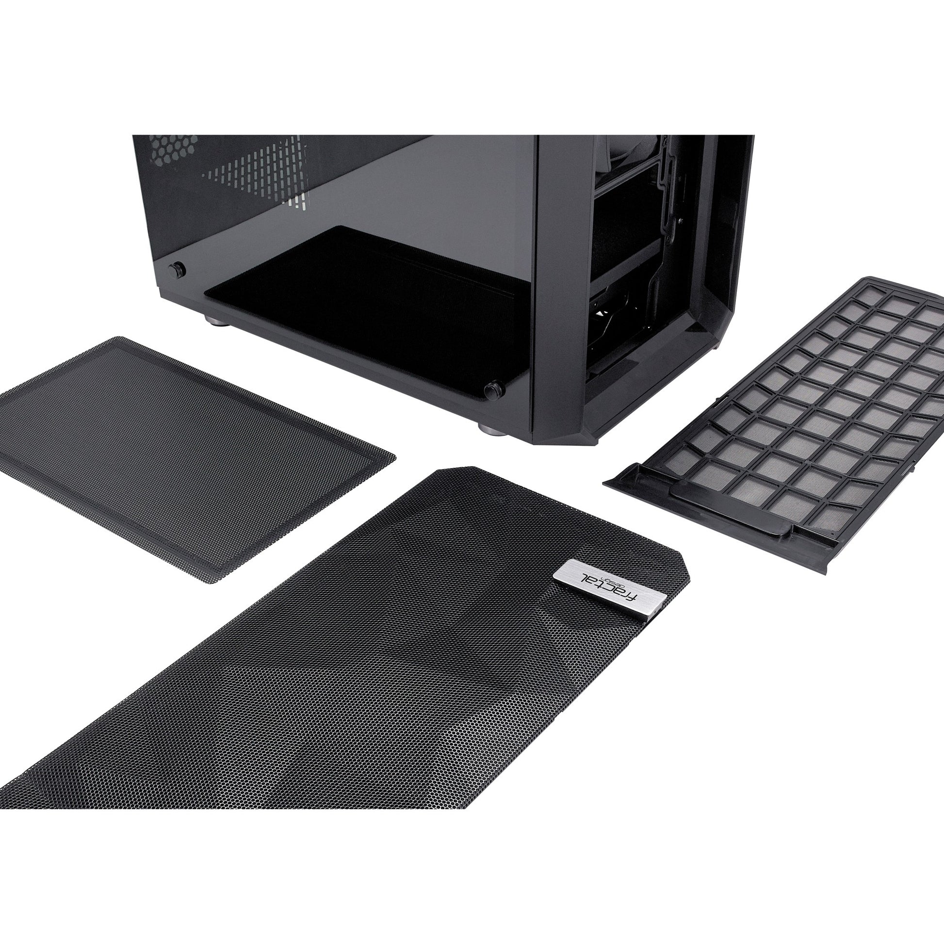 Fractal design meshify c midi tower behuizing (zwart | 2x usb-a | tempered glass)