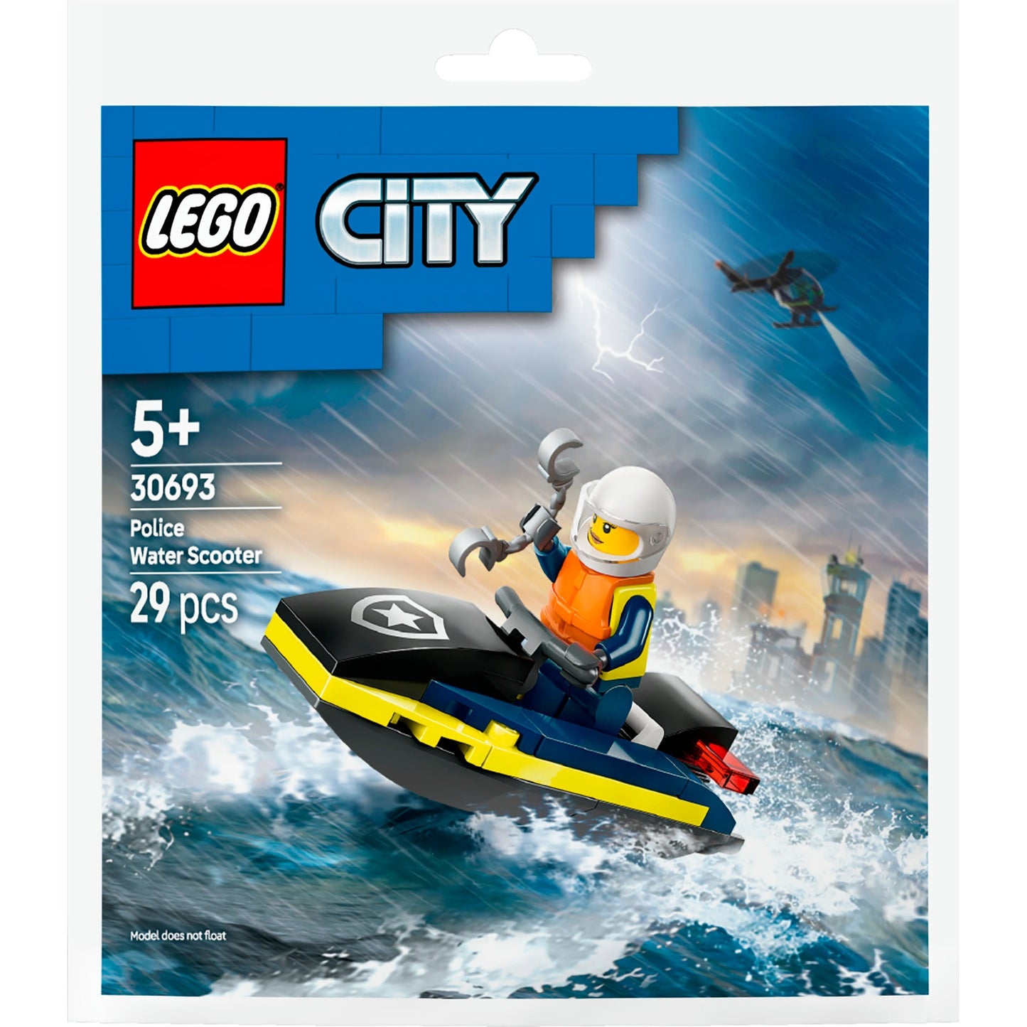 Lego city - politiewaterscooter constructiespeelgoed (30693)