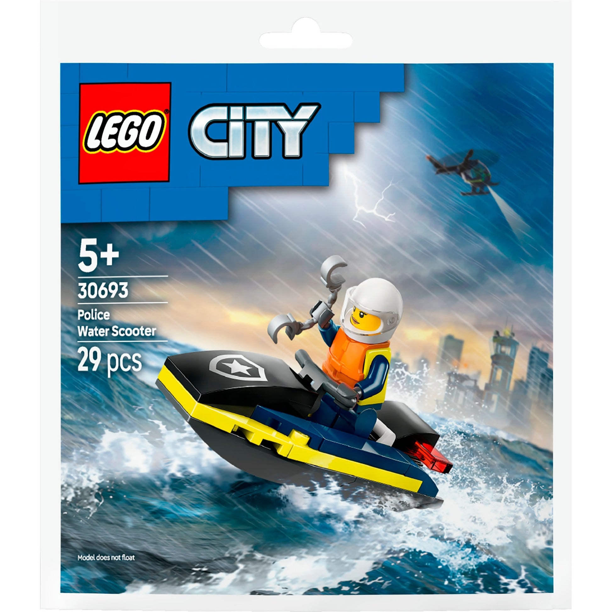Lego city - politiewaterscooter constructiespeelgoed (30693)