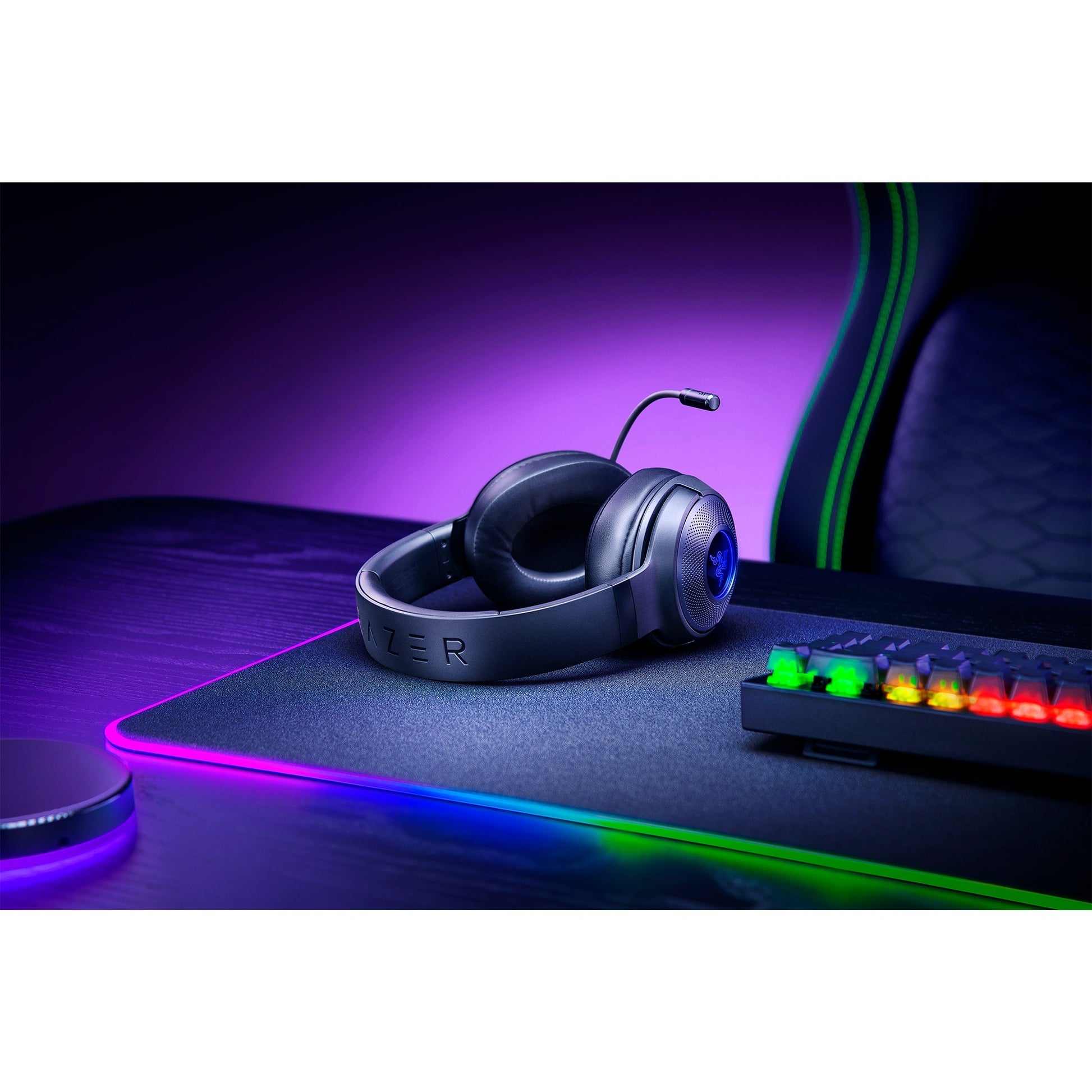 Razer kraken v3 x over-ear gaming headset (zwart, rgb, pc, playstation 4)