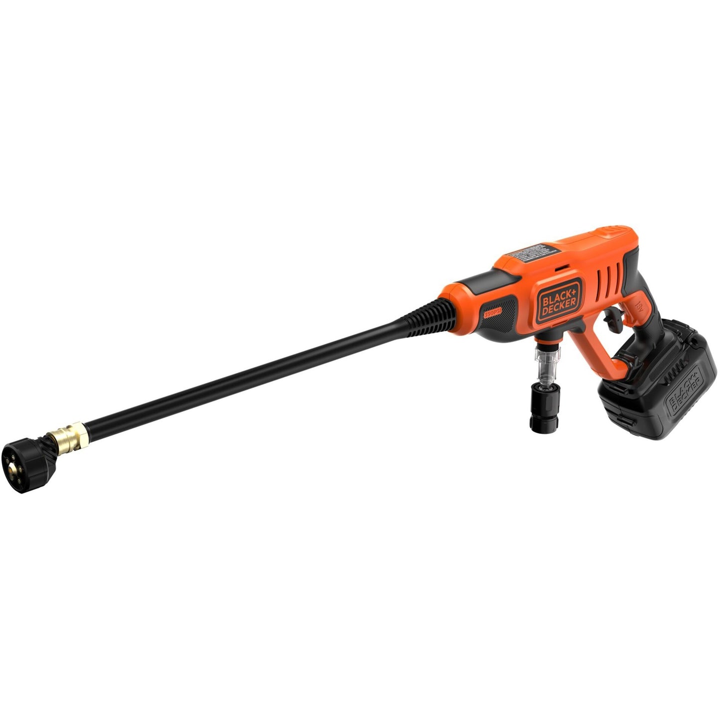 Black+decker bcpc18b-xj 18v hogedrukreiniger (oranje zwart, accu en oplader niet inbegrepen)