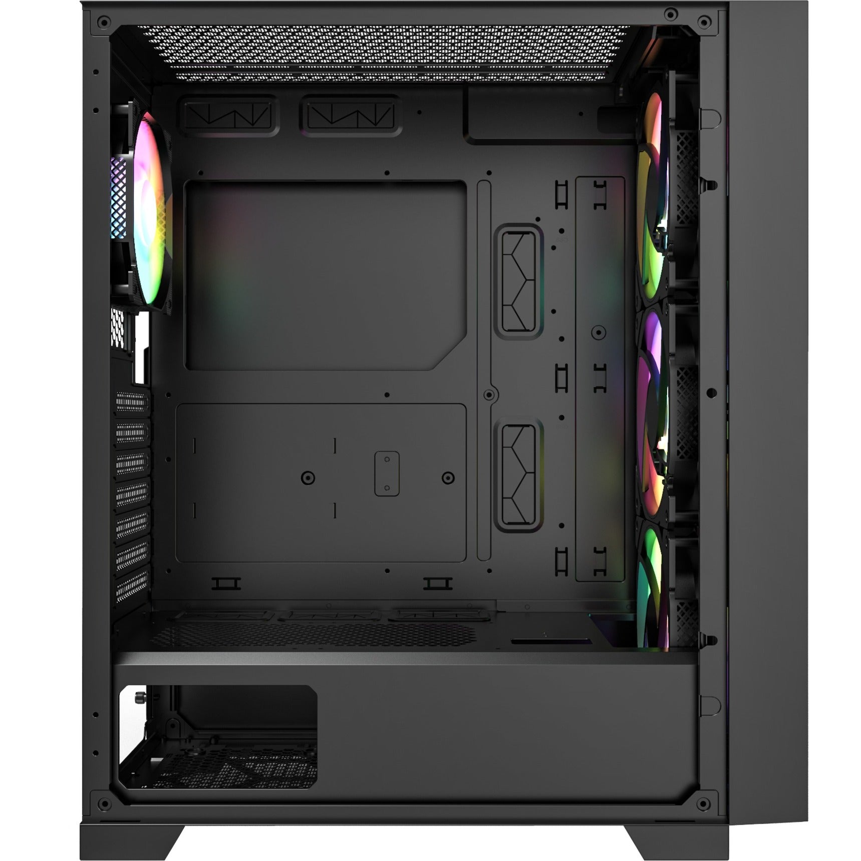 Montech air 1000 premium midi tower behuizing (zwart | 3x usb-a | tempered glass)