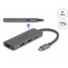 Delock usb type-c docking station 8k (donkergrijs, hdmi, usb, pd 3.0 100 w)