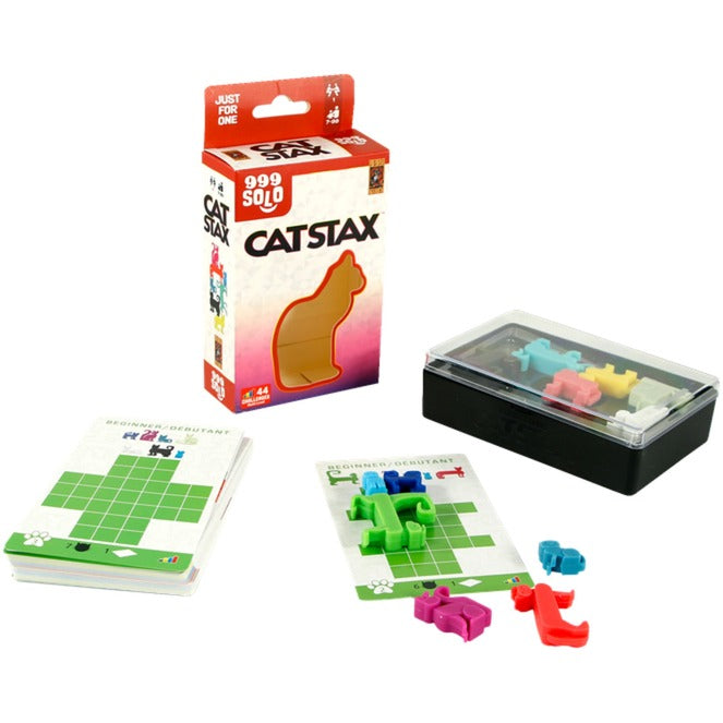 999games 999 games cat stax denkspel (nederlands, 1 speler, vanaf 7 jaar, 44 opdrachten)