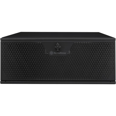 Silverstone rm44 rack behuizing (zwart | 4u | usb type-c | 2x 80mm casefan inbegrepen)