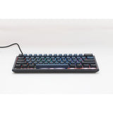 Ducky one 3 pro mini rgb mechanisch gaming toetsenbord (zwart, us lay-out (qwerty), cherry mx2a blue, 60%, rgb led, double-shot pbt, quack mechanics, hot swap) - afbeelding 6
