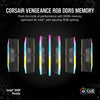 Corsair vengeance rgb 32 gb ddr5-6000 (2x 16 gb) werkgeheugen (zwart, cmh32gx5m2d6000z38, xmp, expo)