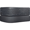 Logitech k860 ergo keyboard (zwart, 100%, bluetooth, us international iso)