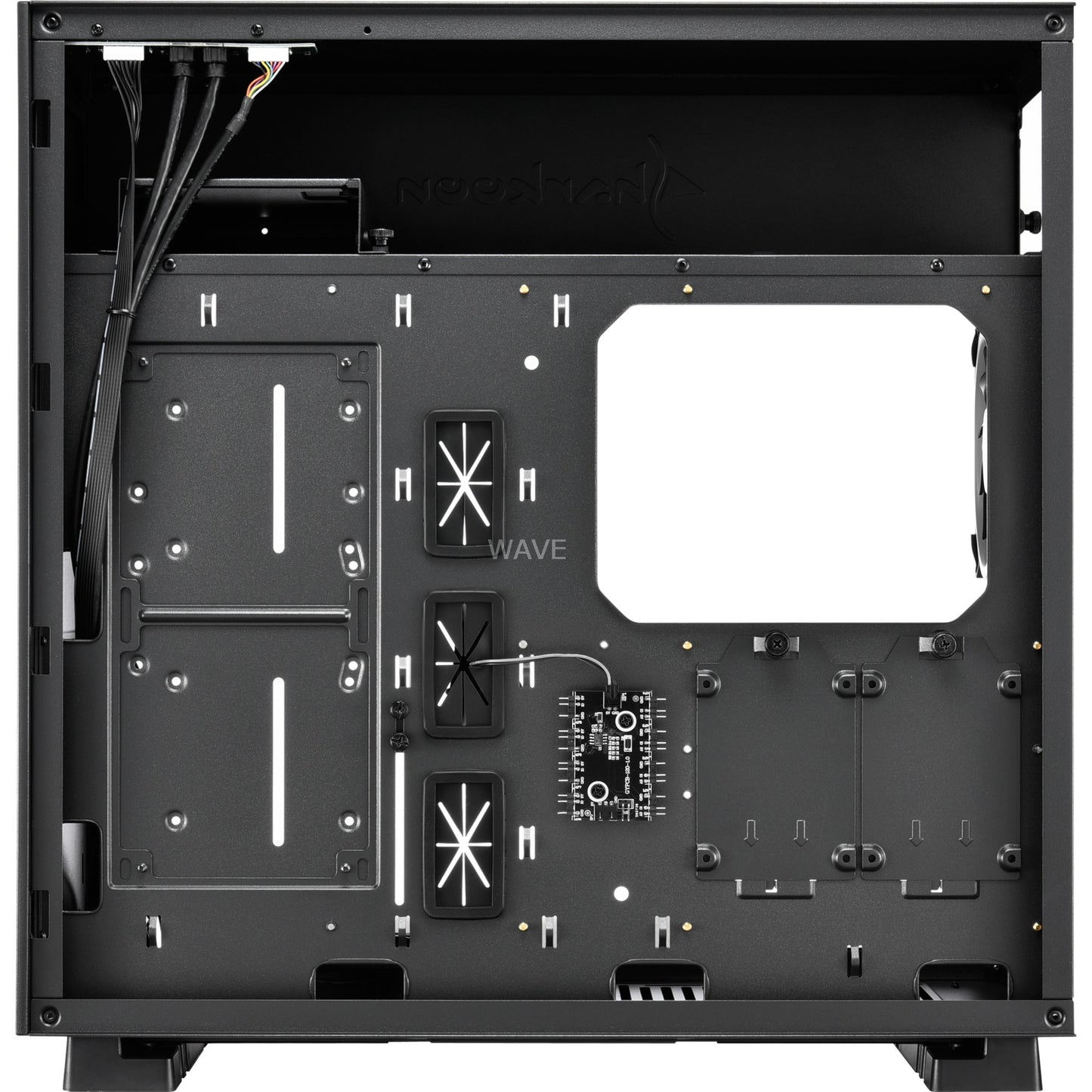 Sharkoon pure steel rgb midi tower behuizing (zwart | 2x usb-a | rgb | window)