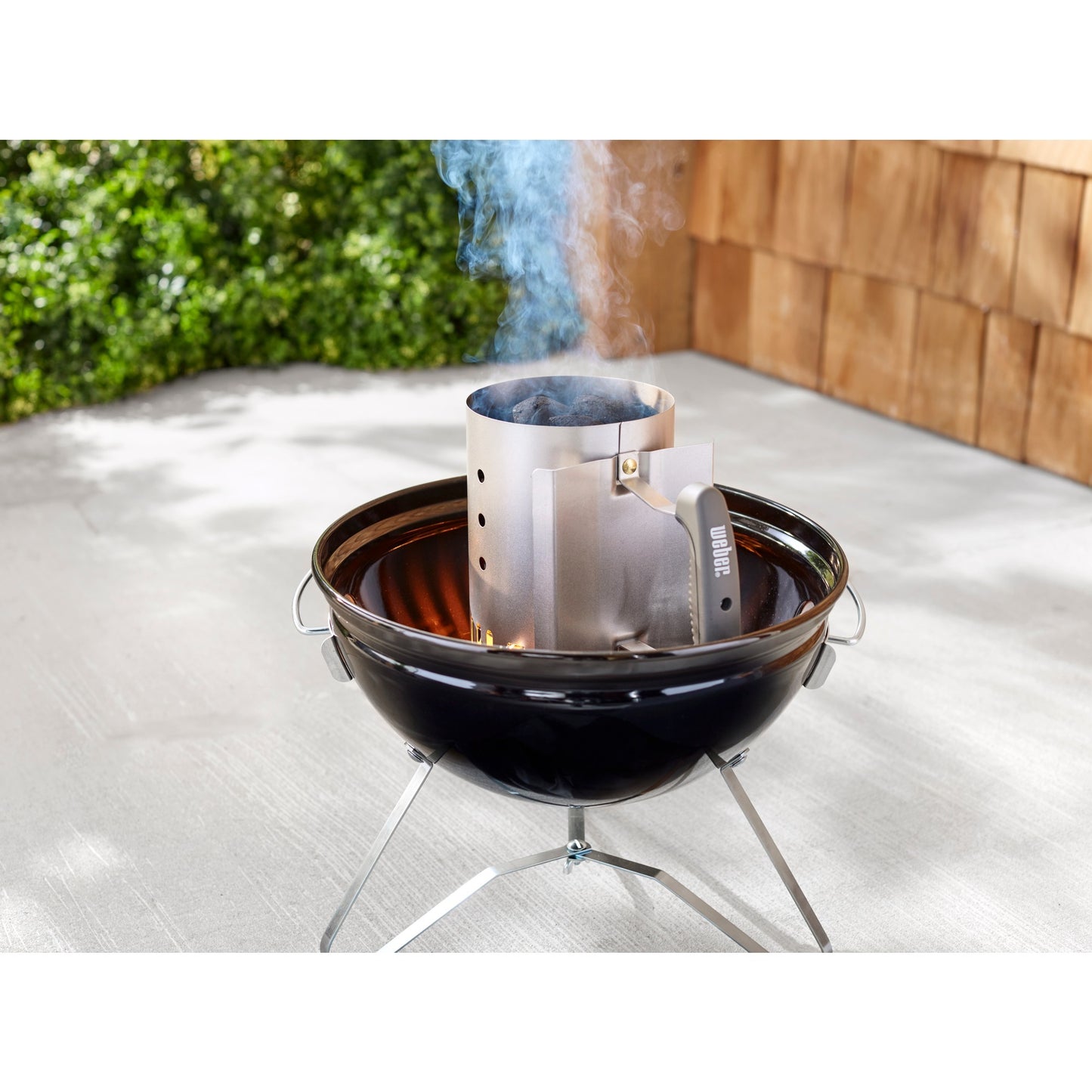 Weber rapidfire compact brikettenstarter houtskoolstarter (zilver)