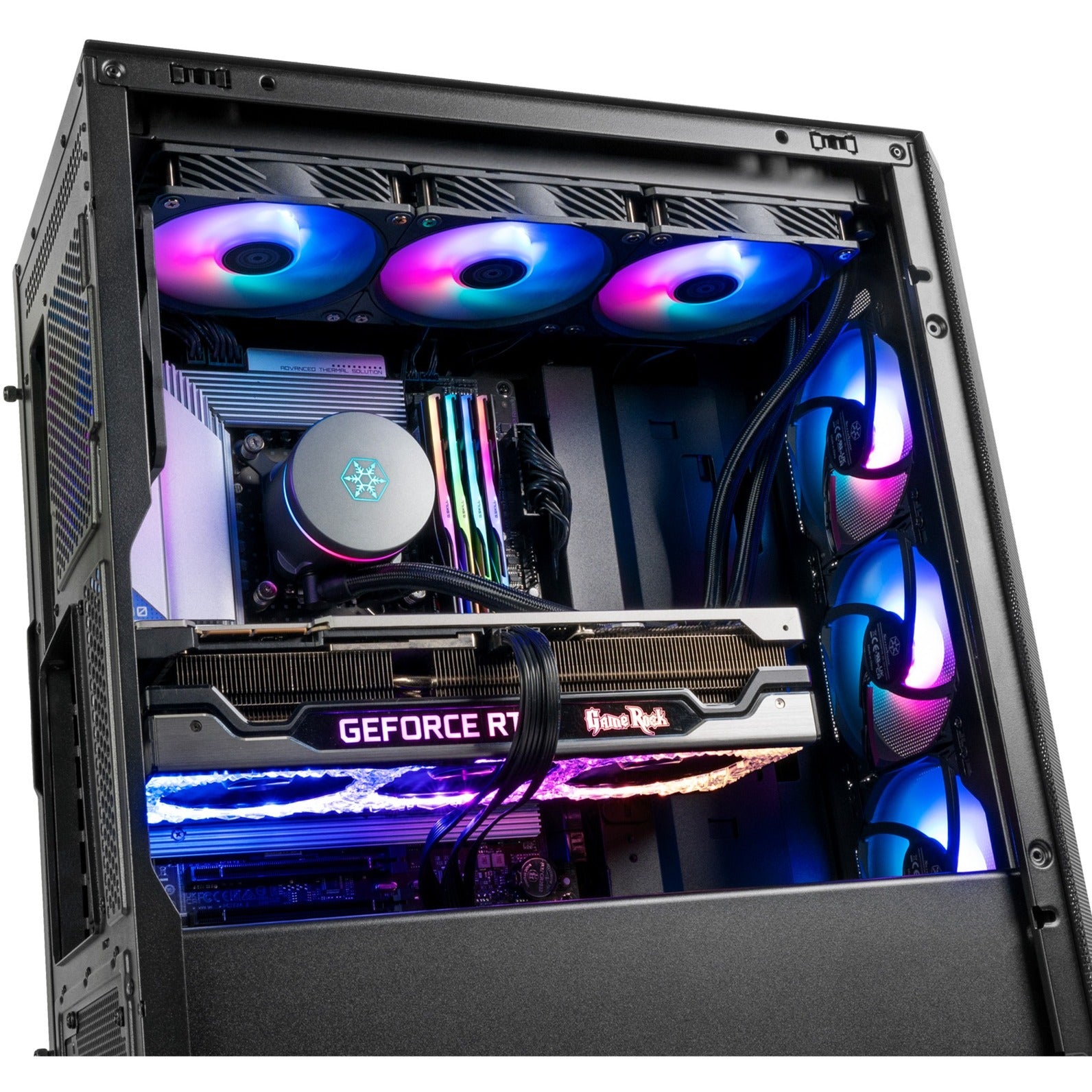 Silverstone fara 514x midi tower behuizing (zwart | 2x usb-a | 1x usb-c | rgb | tempered glass)