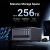 Ugreen nasync dxp8800 plus (grijs, wifi, 2x 10gbe, hdmi, thunderbolt 4 (40 gb s))