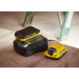 Stanley fatmax v20 18v startkit oplader (geel zwart, oplader (2a) en 2 accu's (2.0ah) inbegrepen) - afbeelding 2