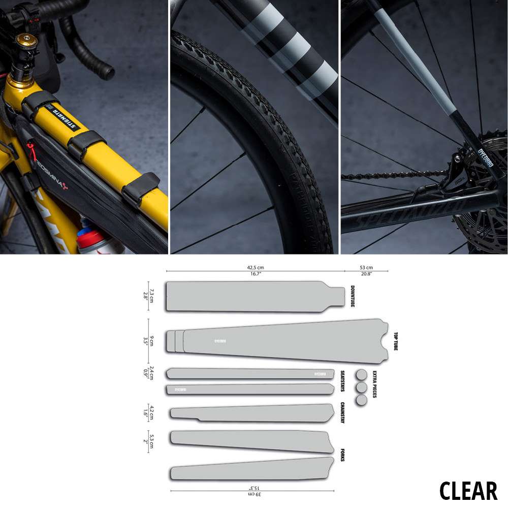 Dyedbro clear gravel frame protection kit