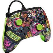 Powera advantage controller met kabel voor de xbox series x|s - fortnite: glow (neongroen, xbox series x|s, xbox one, pc) - afbeelding 3