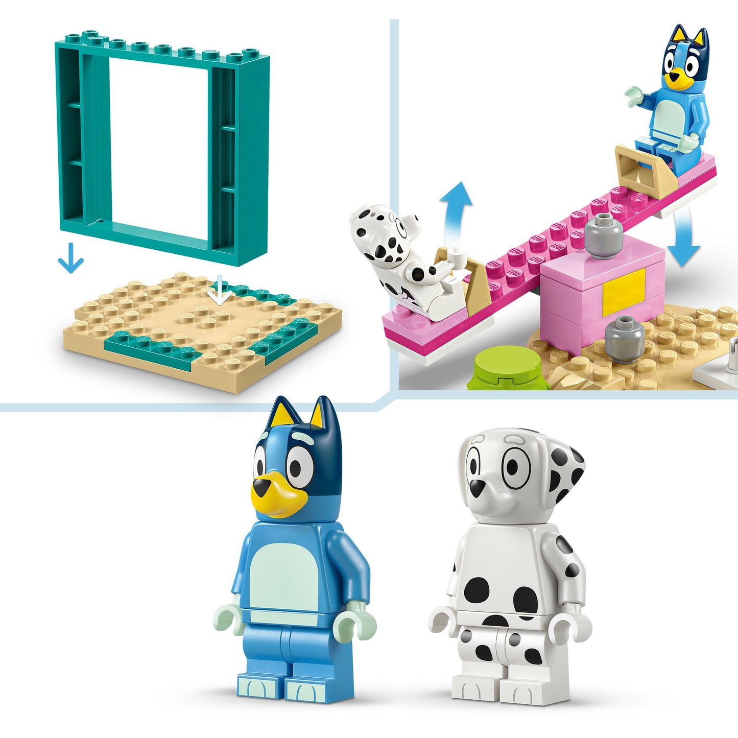 Lego ® bluey: bluey en chloé in de speeltuin bouwset - 11201