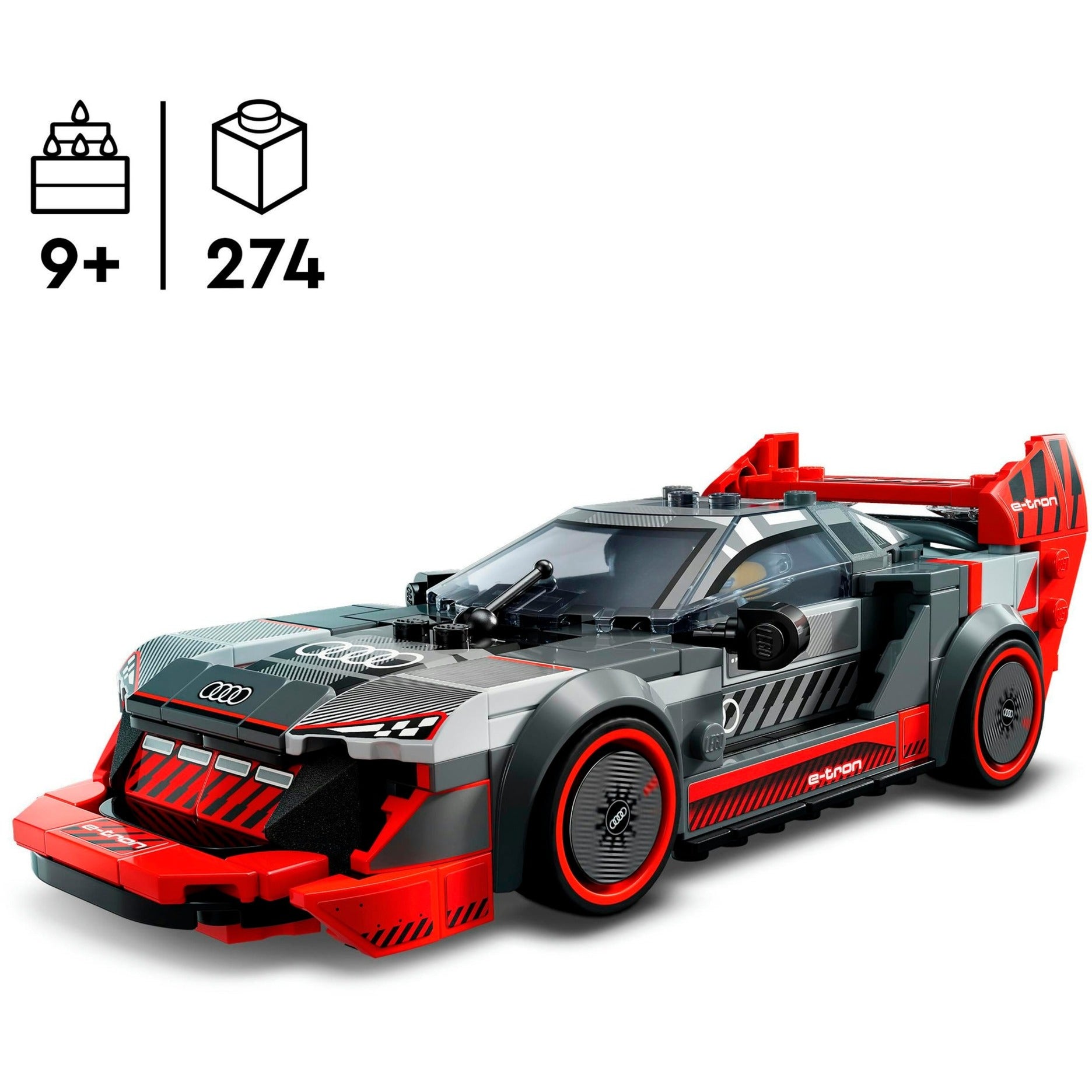 Lego speed champions - audi s1 e-tron quattro racewagen constructiespeelgoed (76921)