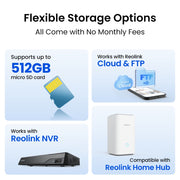 Reolink f850w trackflex floodlight wifi beveiligingscamera (wit, 4k, wifi) - afbeelding 14