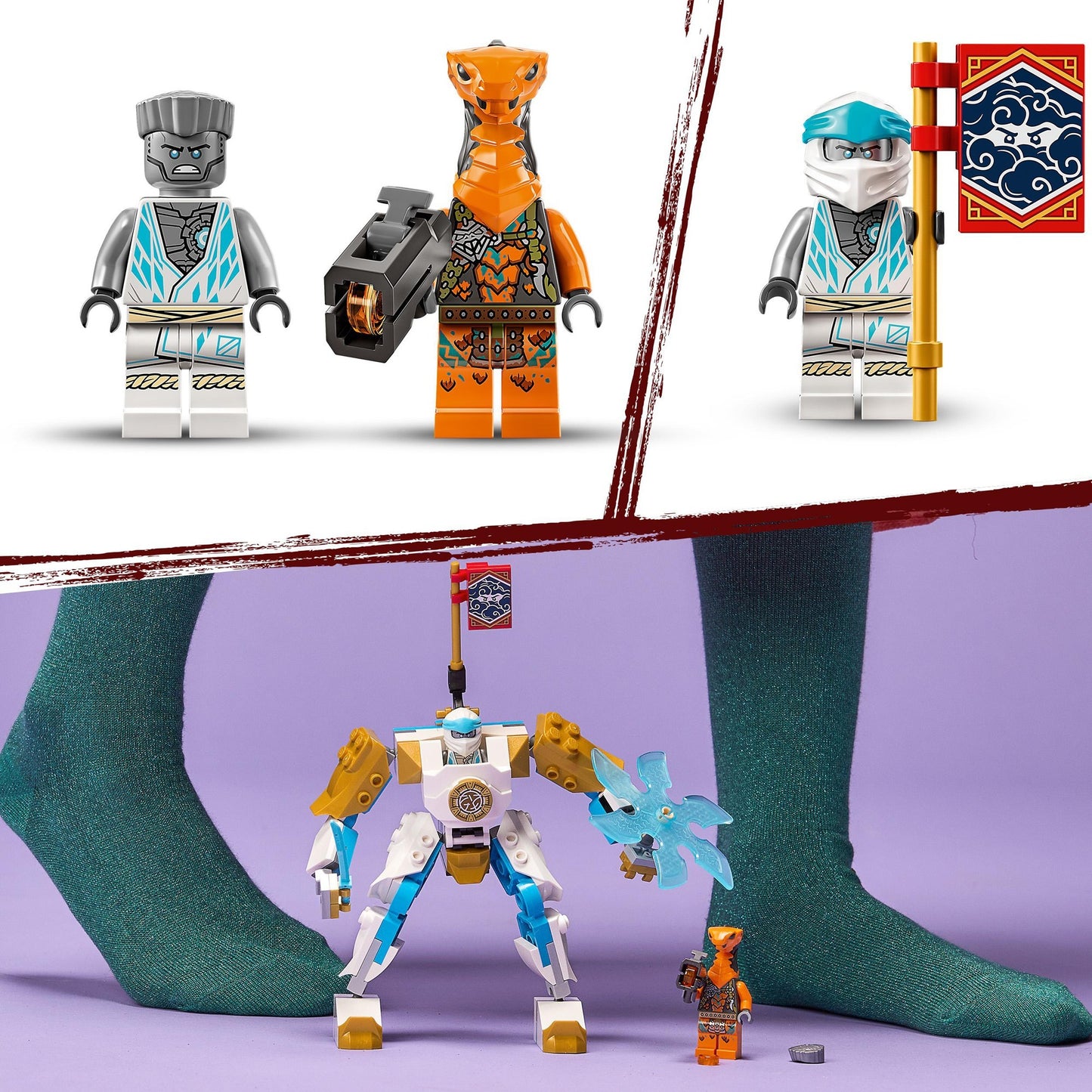 Lego ninjago - zane's power-upmecha evo constructiespeelgoed (71761)