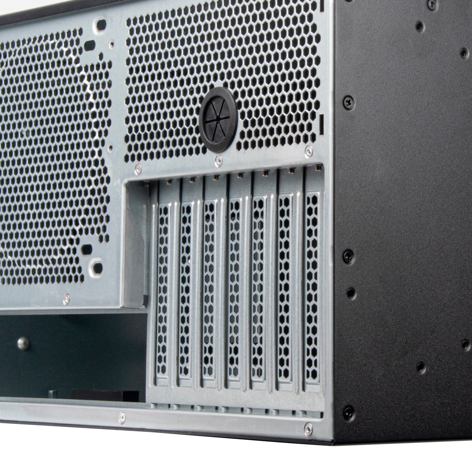 Silverstone rm51 rack behuizing (zwart | 5u | 2x usb-a | 1x usb-c)