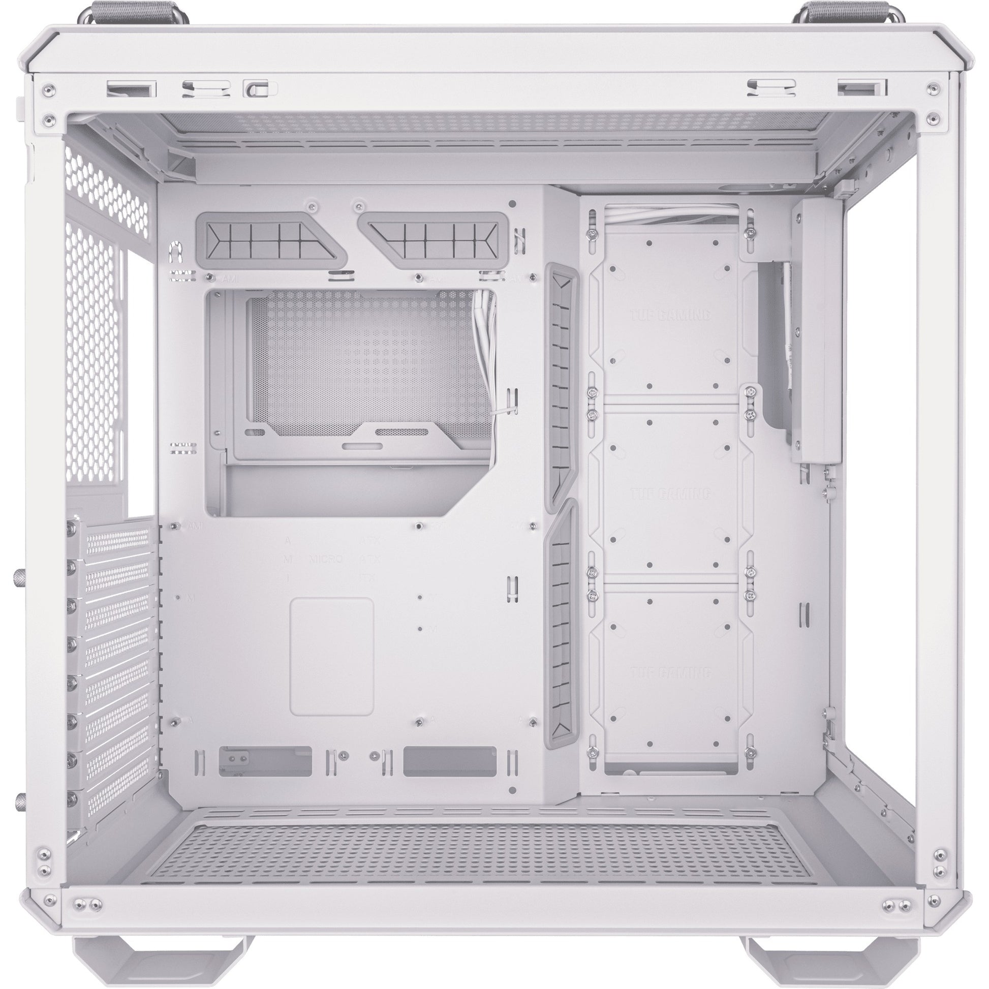 Asus tuf gaming gt502 midi tower behuizing (wit | 2x usb-a | 1x usb-c | tempered glass)