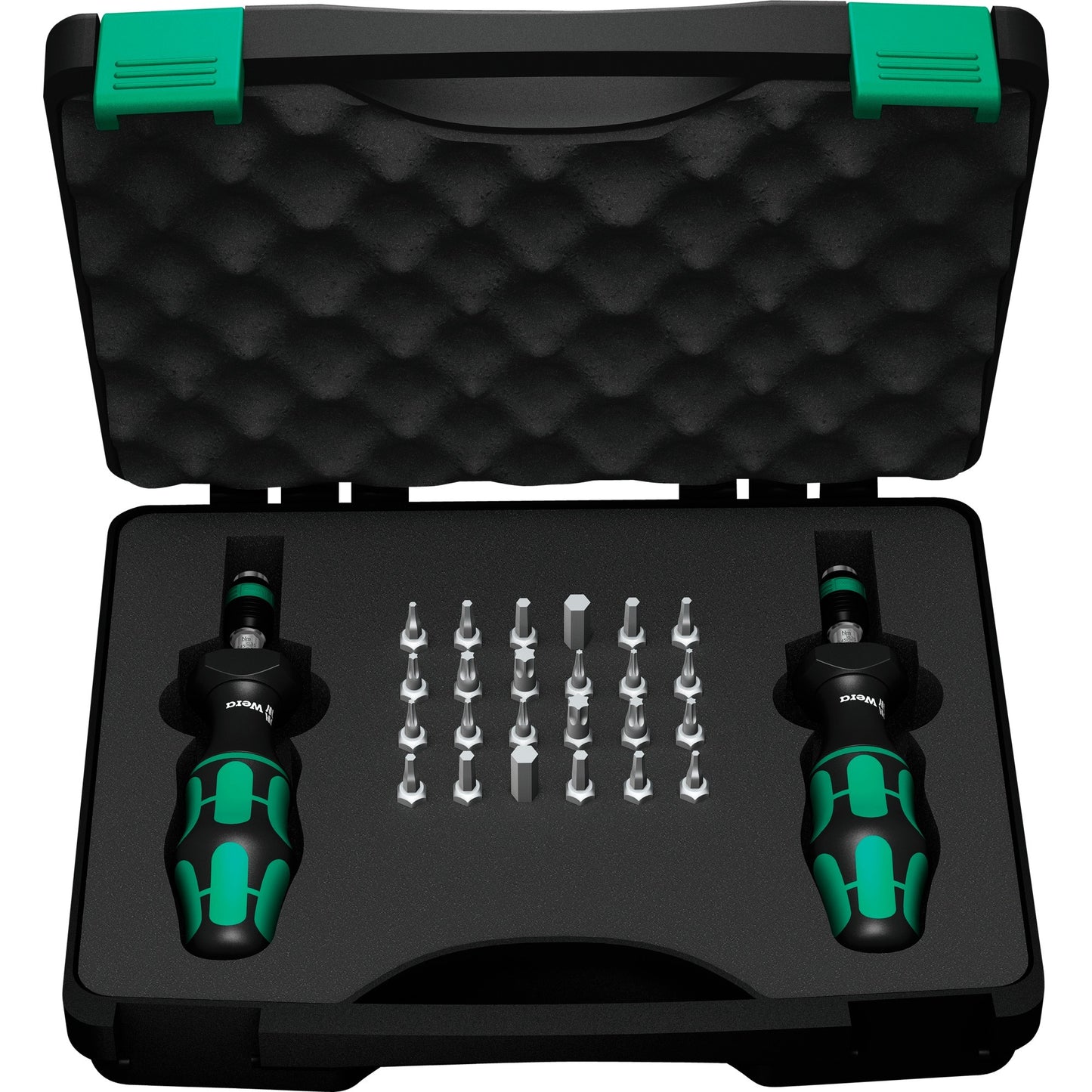 Wera 7440 41 kraftform momentschroevendraaier-set 0,3-3,0 nm (zwart groen, 26‑delig)