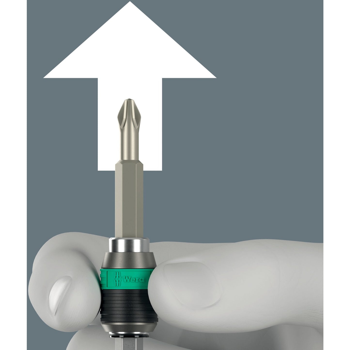 Wera kraftform kompakt 838 ra-r m set 1 bitset (zwart groen, 15‑delig)