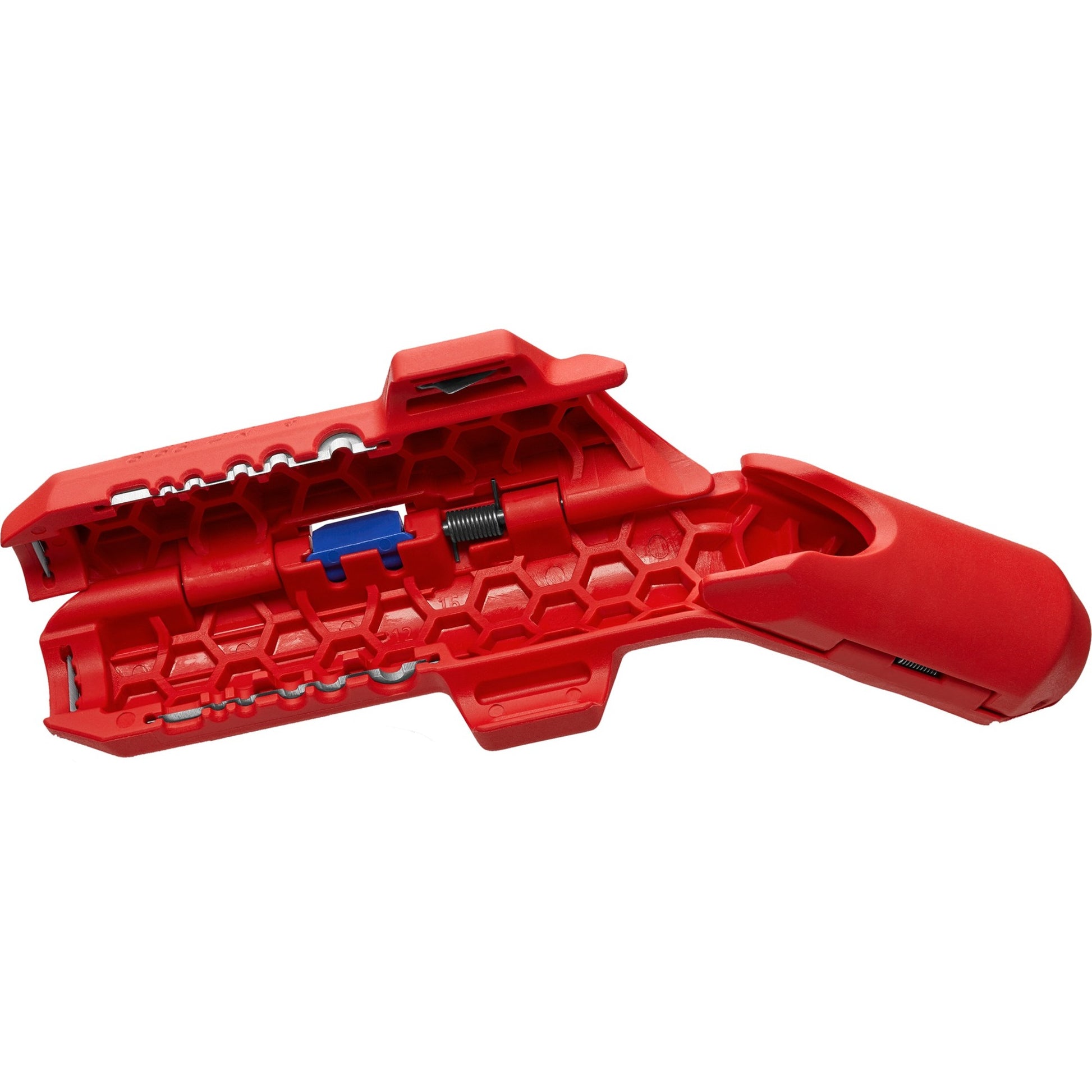 Knipex 16 95 01 sb ergostrip kabelstripper geschikt voor: ronde kabel, kabel voor vochtige ruimte, datakabel, coaxkabel