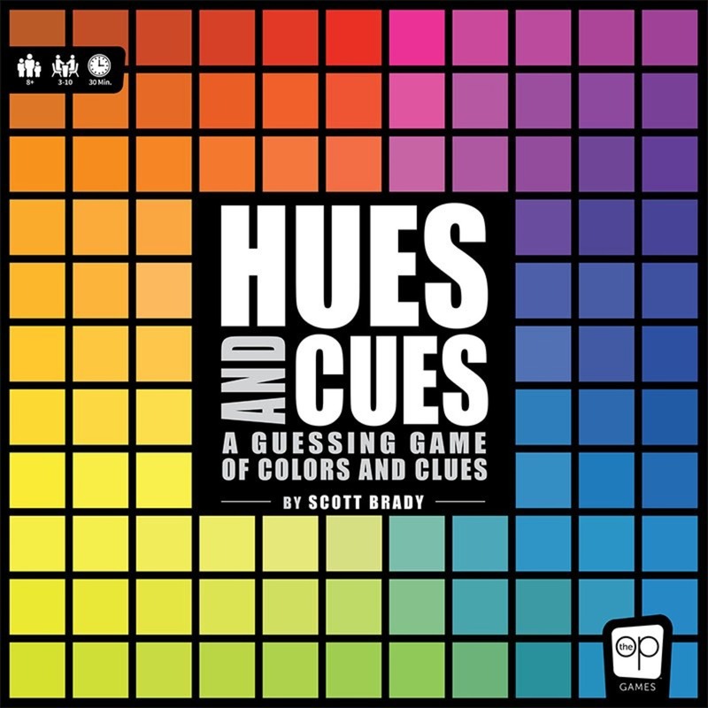 Usaopoly - hues and cues bordspel - familiespel - party spel - vanaf 8 jaar - voor 3 tot 10 spelers - engelstalige spelregels