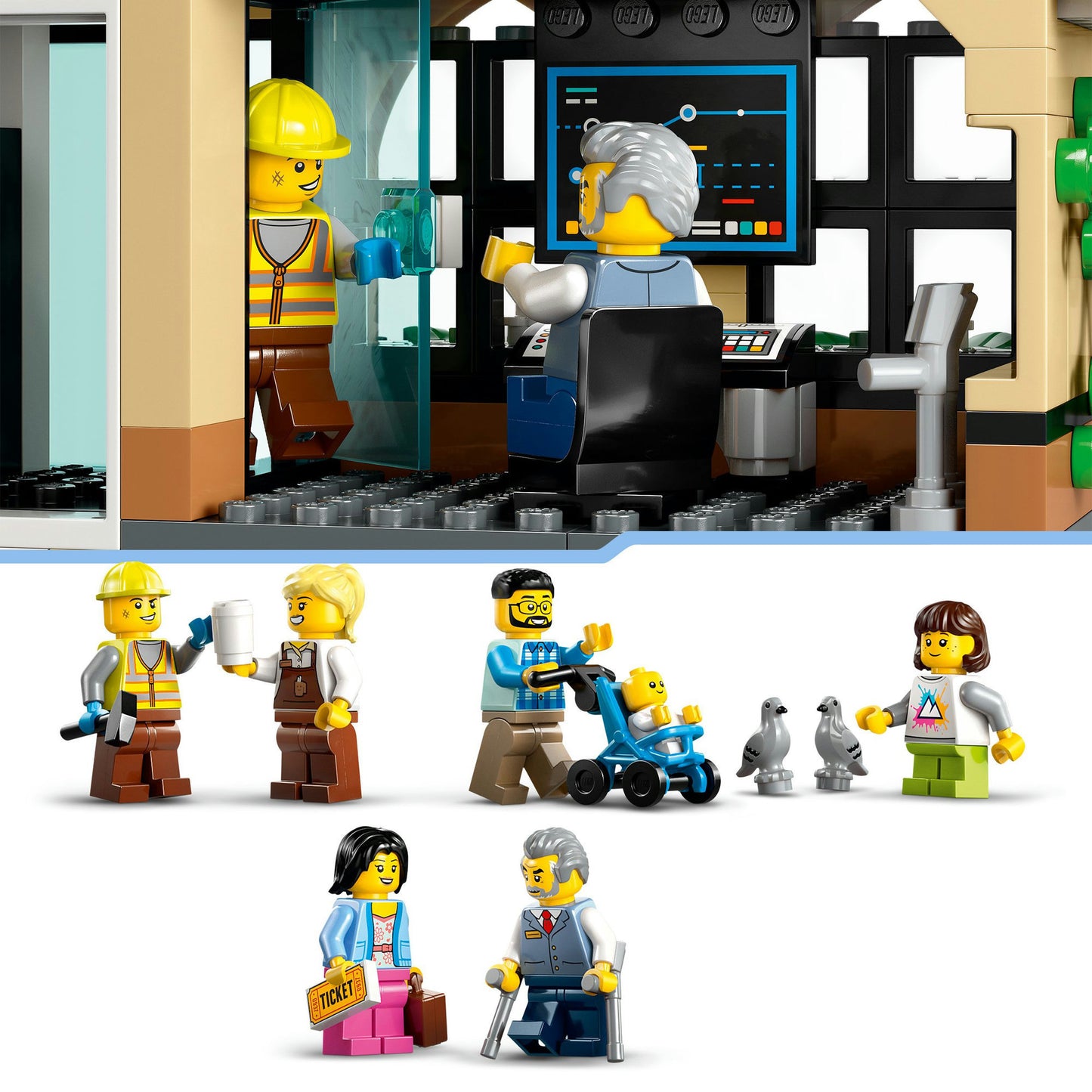 Lego ® city centraal station, bouwspeelgoedset - 60469