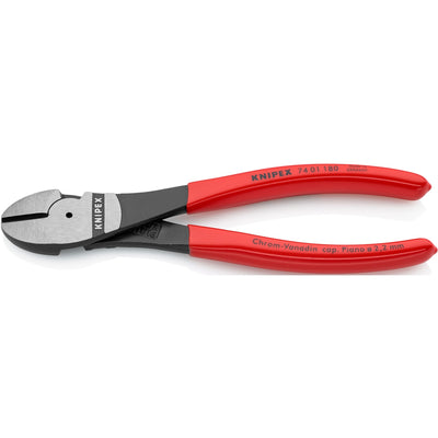 Knipex kracht-zijsnijtang 74 01 180 kniptang (rood)