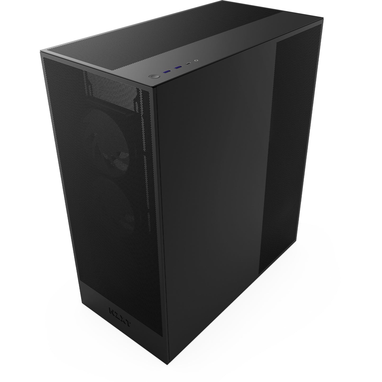 Nzxt h7 flow (2024) midi tower behuizing (zwart | 2x usb-a | 1x usb-c | tempered glass)
