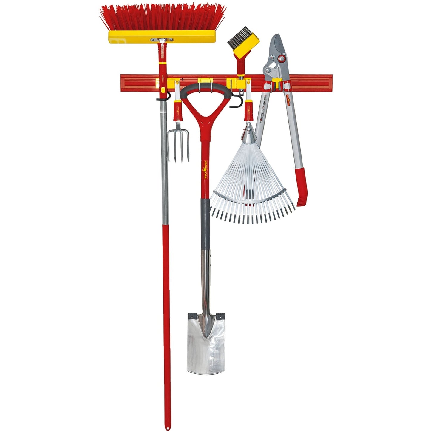 Wolf-garten multi-star um-m opbergsysteem houder (rood geel)