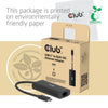 Club 3d cac-2531 usb-c naar rj45 10g ethernet adapter (zwart)