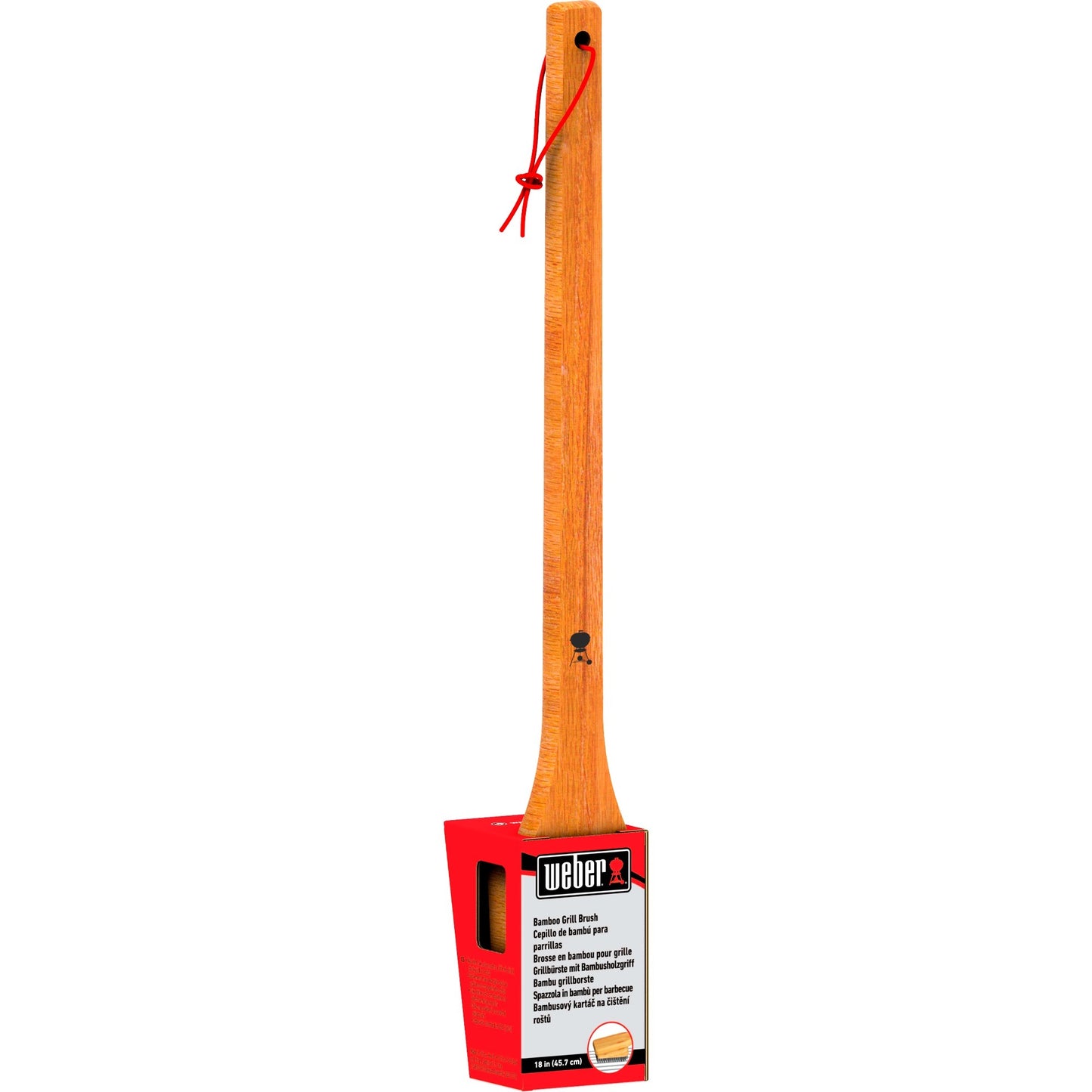 Weber reinigingsborstel - bamboe grillreinigingsborstel (45 cm)