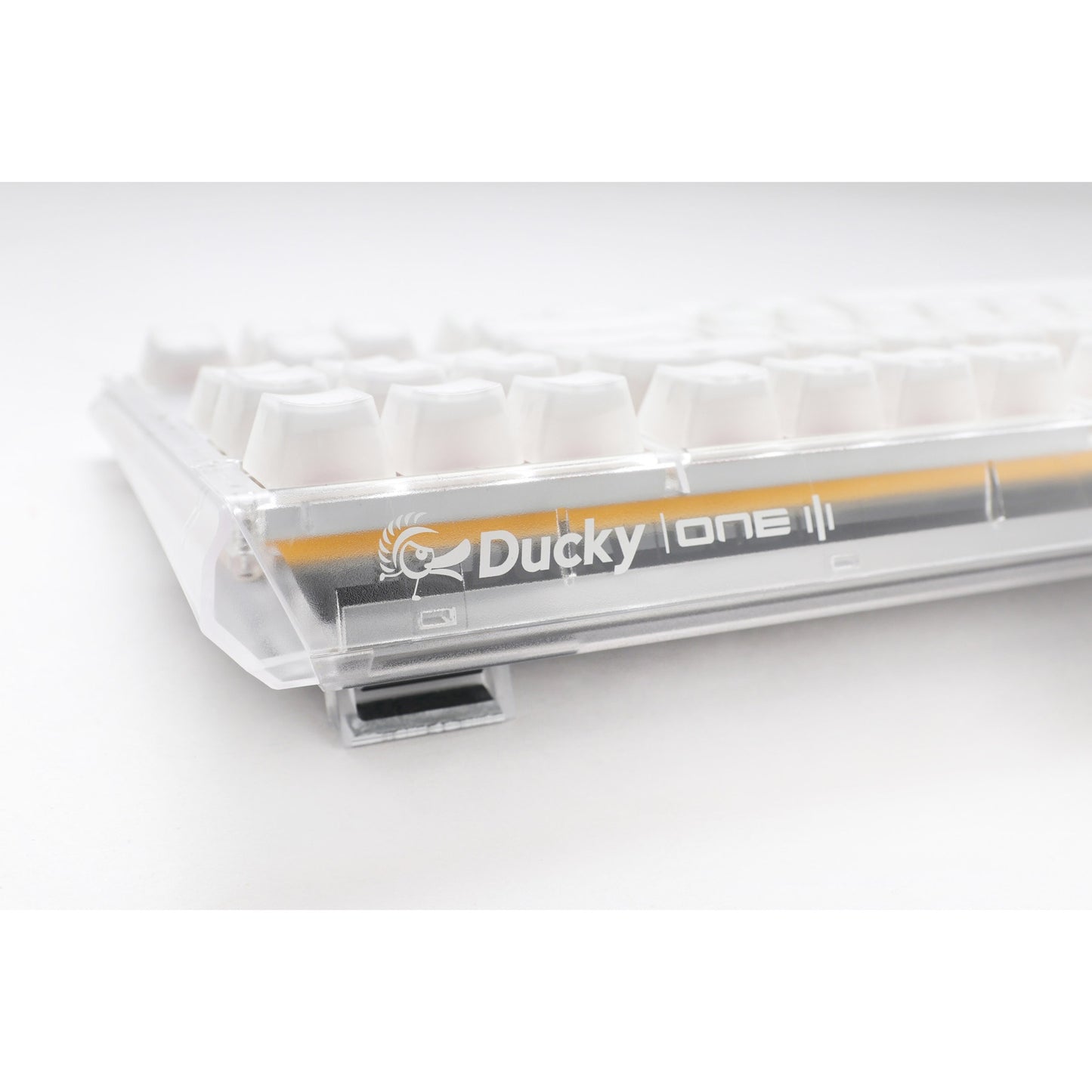 Ducky one 3 aura white rgb mechanisch toetsenbord (wit, us lay-out (qwerty), cherry mx red, 100%, abs double shot, hot swap)