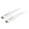 Sharkoon usb-c 3.2 > usb-c kabel (wit, 1 meter)