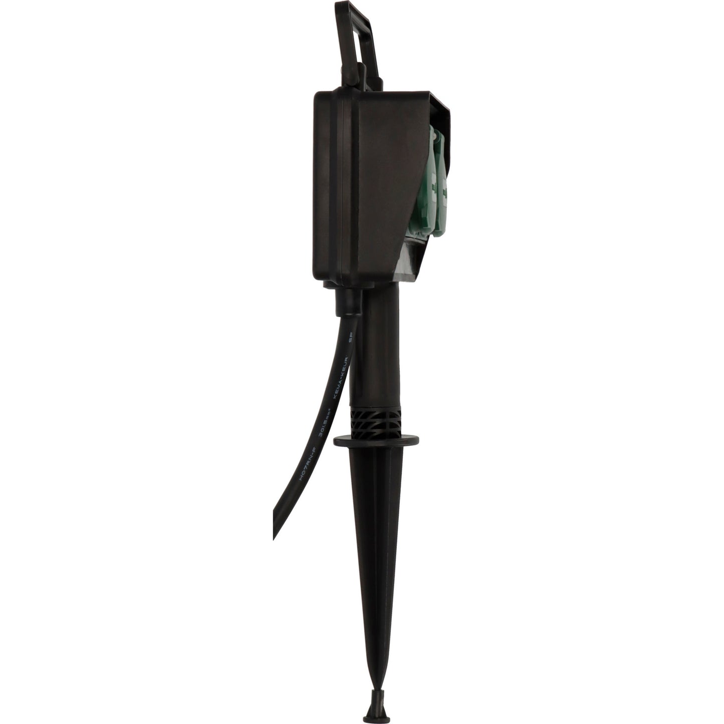Brennenstuhl tuincontactdoos met aardspies 1154430 stekkerdoos (zwart, 1,4 meter, ip44)