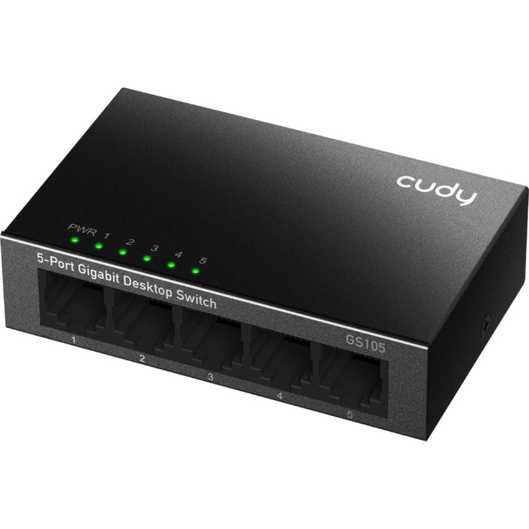 Cudy 5-port gigabit desktop metal switch (zwart)