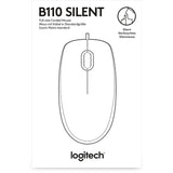 Logitech b110 silent muis (zwart, 1000 dpi) - afbeelding 5