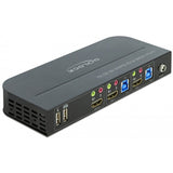 Delock hdmi kvm-switch (zwart, 4k 60 hz, usb 3.0, audio) - afbeelding 2