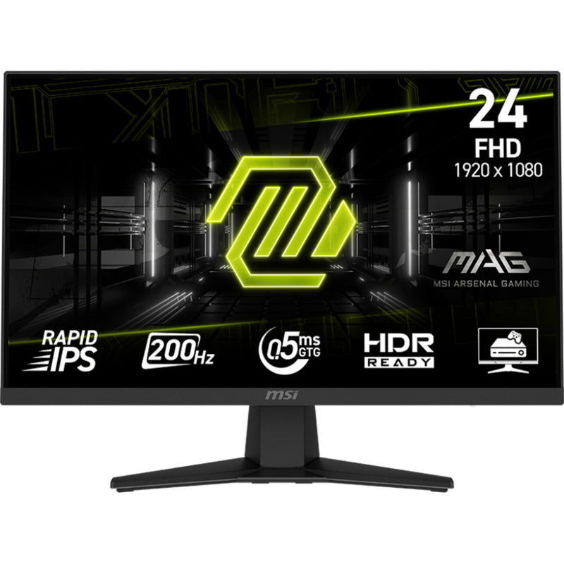 Msi mag 244f 23.8 gaming monitor (zwart, hdmi, displayport, 200 hz)