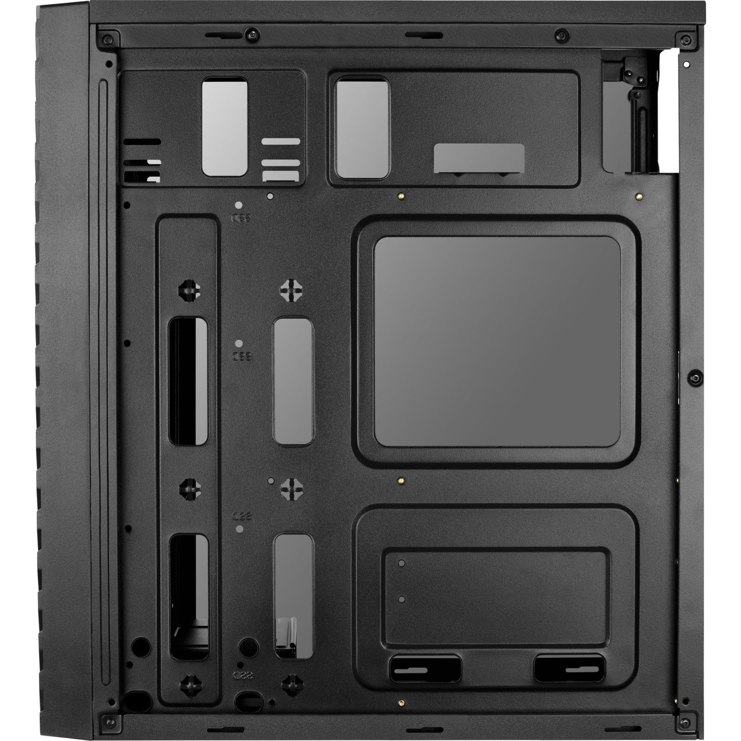 Aerocool streak midi tower behuizing (zwart | 3x usb-a | rgb | window)