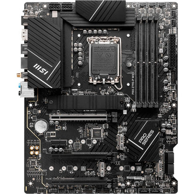 Msi pro z790-p wifi socket 1700 moederbord (zwart, raid, 2.5 gb-lan, wi-fi 6e, bt, sound, atx)