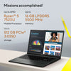 Asus vivobook go 15 e1504fa-bq5403w 15.6 laptop (zwart | ryzen 5 40 | radeon 610m | 8 gb | 512 gb ssd)