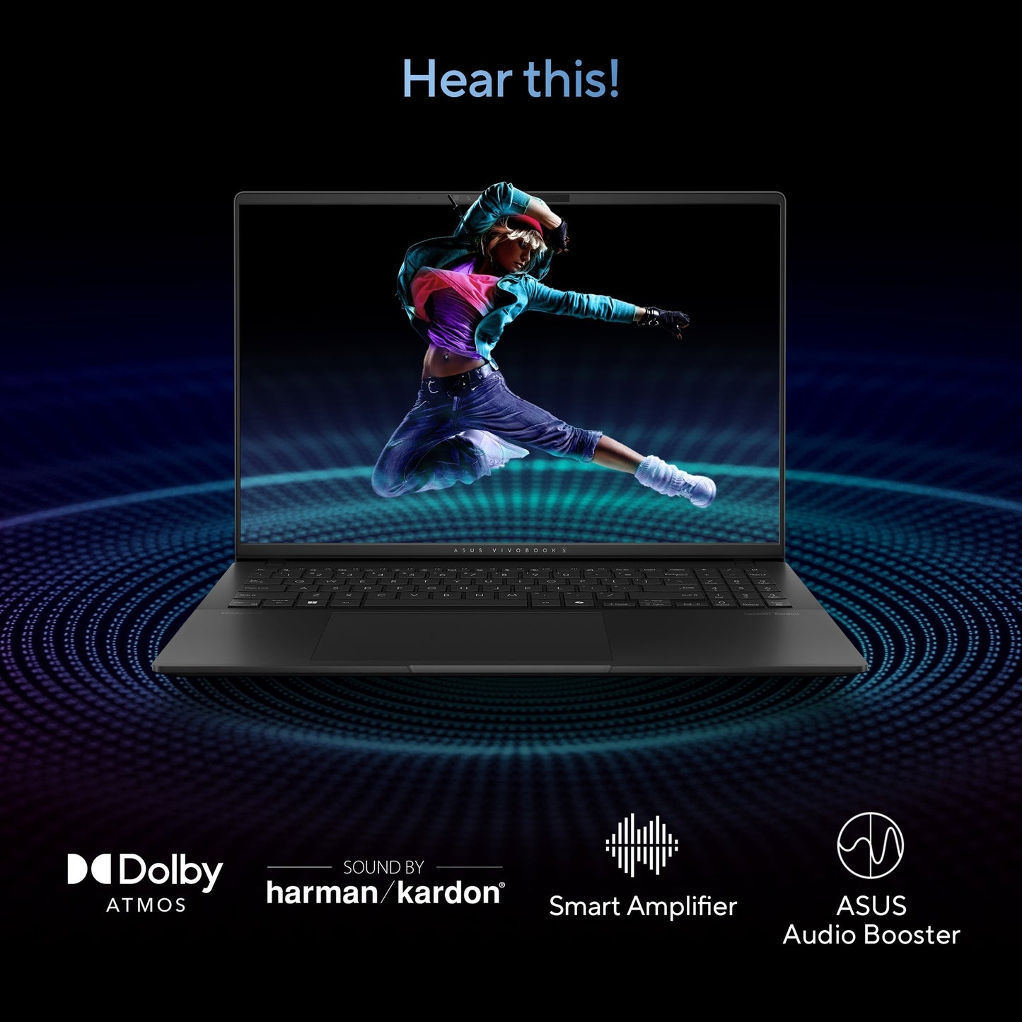 Asus vivobook s 16 oled (s5606ma-mx028w) 16 laptop (zwart | core ultra 7 155h | arc graphics | 16 gb | 1 tb ssd)