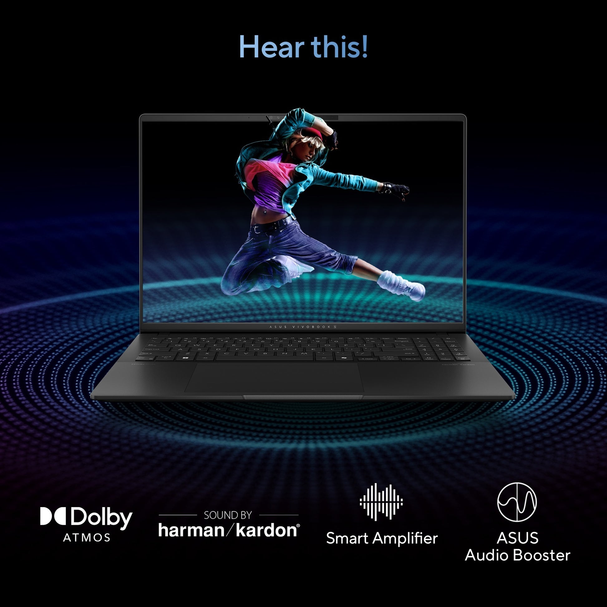 Asus vivobook s 16 oled (s5606ma-mx028w) 16 laptop (zwart | core ultra 7 155h | arc graphics | 16 gb | 1 tb ssd)
