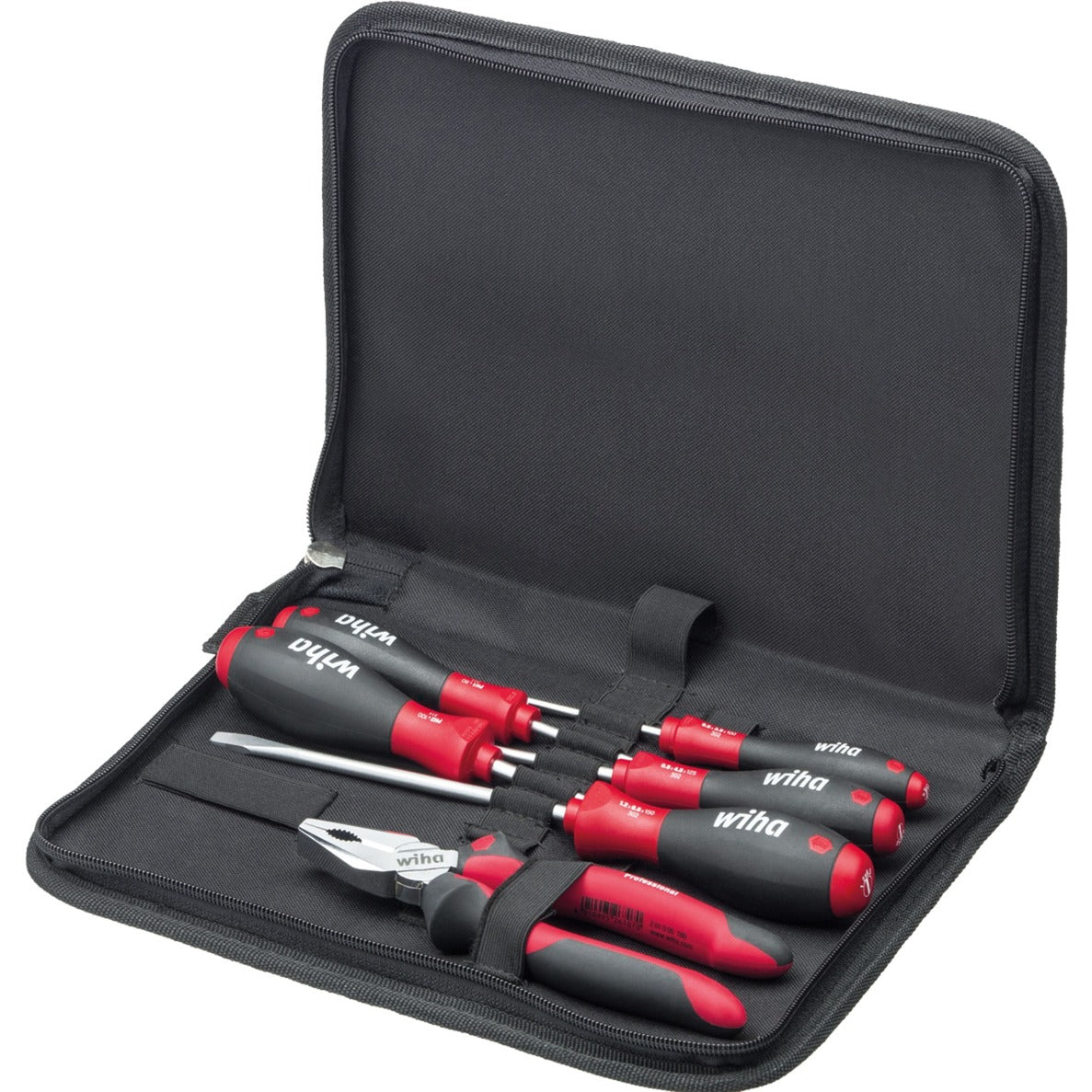 Wiha gereedschapsset monteur (zwart rood, 6-delig)