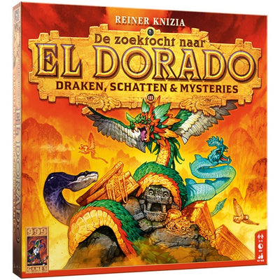 999games 999 games de zoektocht naar el dorado: draken, schatten mysteries bordspel (nederlands, uitbreiding, 2 - 4 spelers, 60 minuten, vanaf 10 jaar)