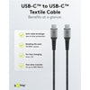 Goobay usb-c snellader nano (65 w) en usb-c textielkabel (zwart, 1 meter)